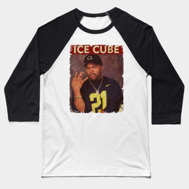 Ice Cube - RETRO STYLE Baseball T-Shirt by Mama's Sauce